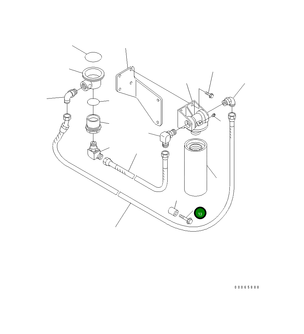 Болт 6741-61-4410  Komatsu