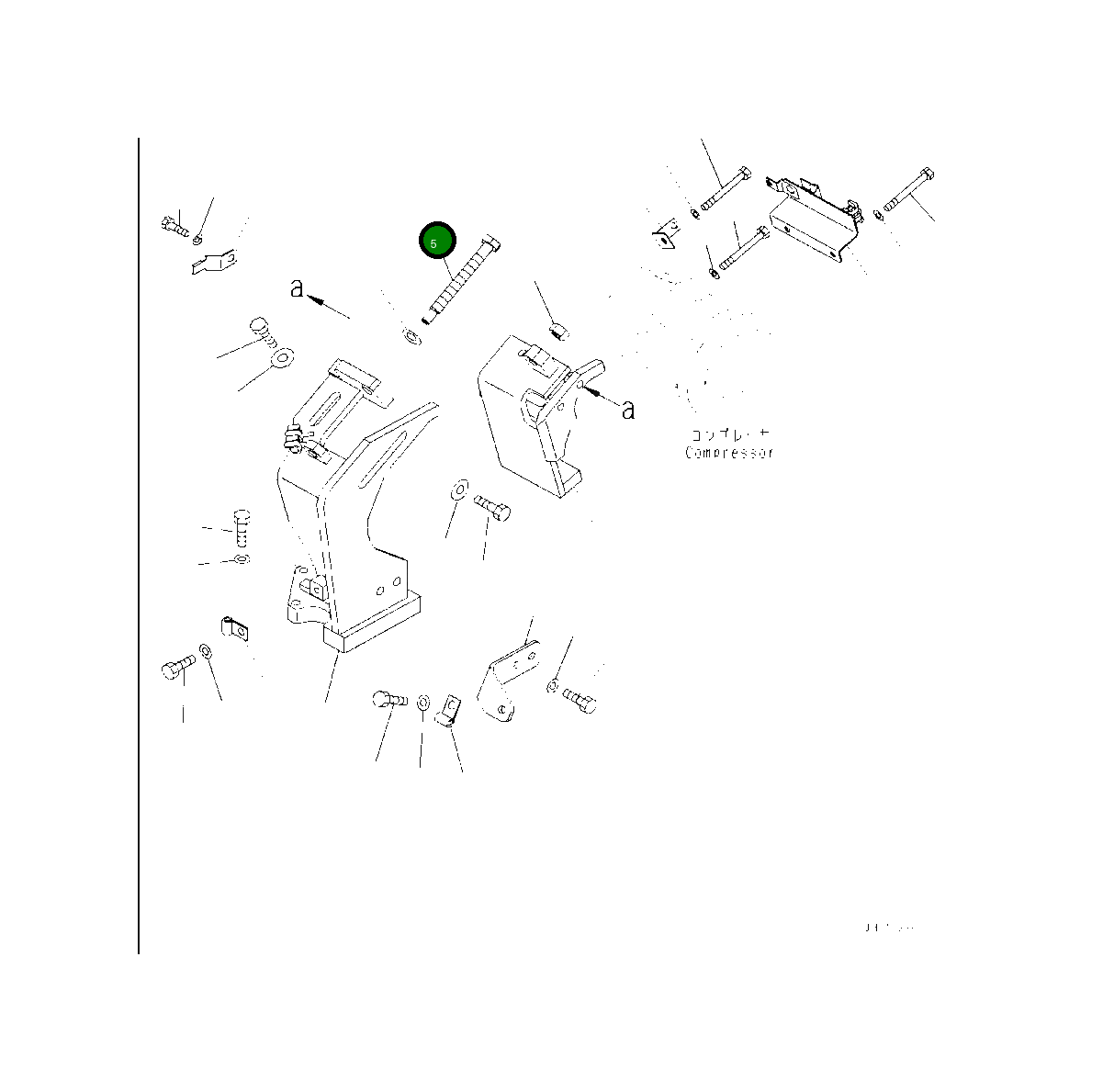 Болт 2A5-979-1620 Komatsu