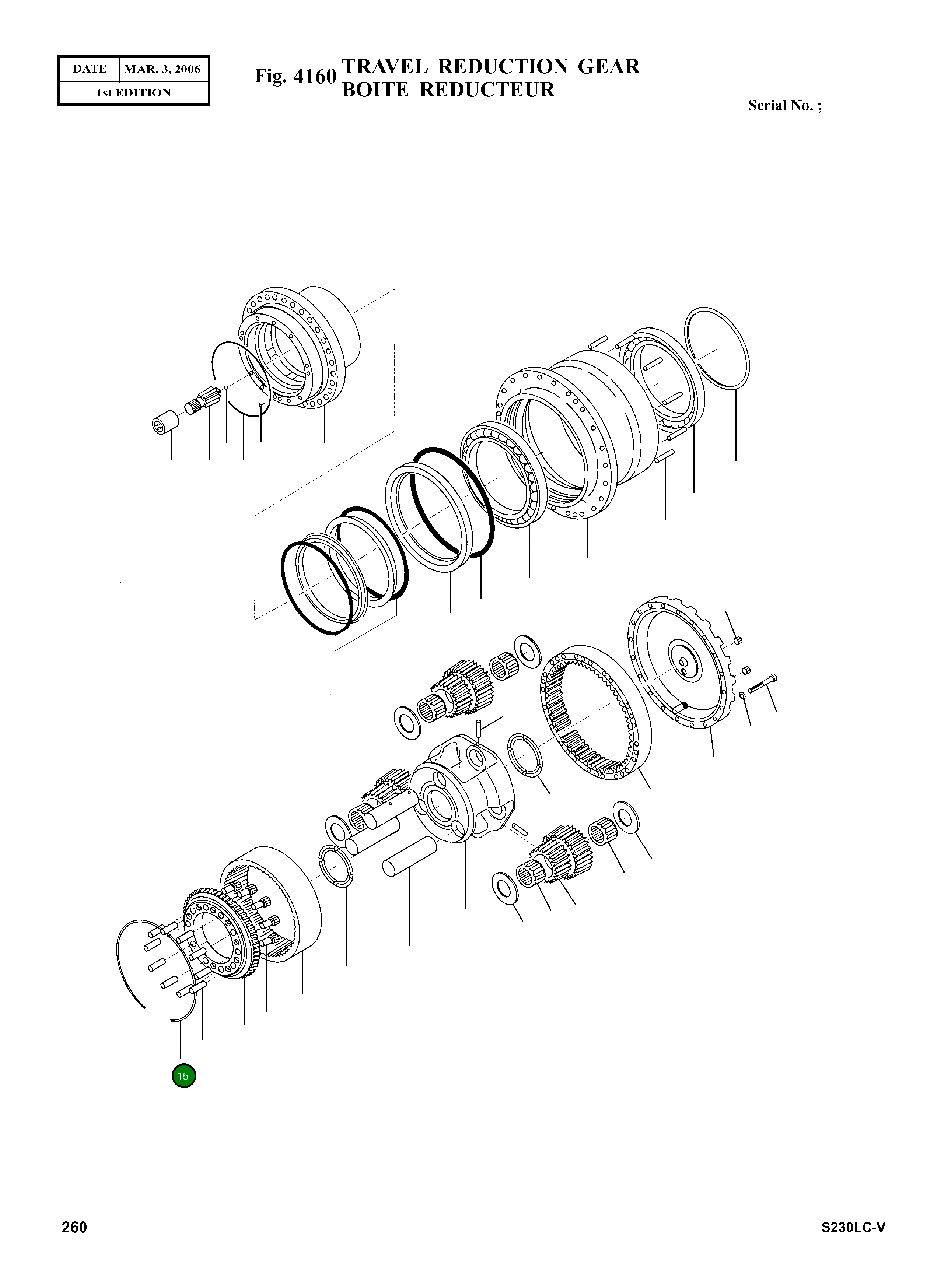 Кольцо 1.115-00138  Komatsu