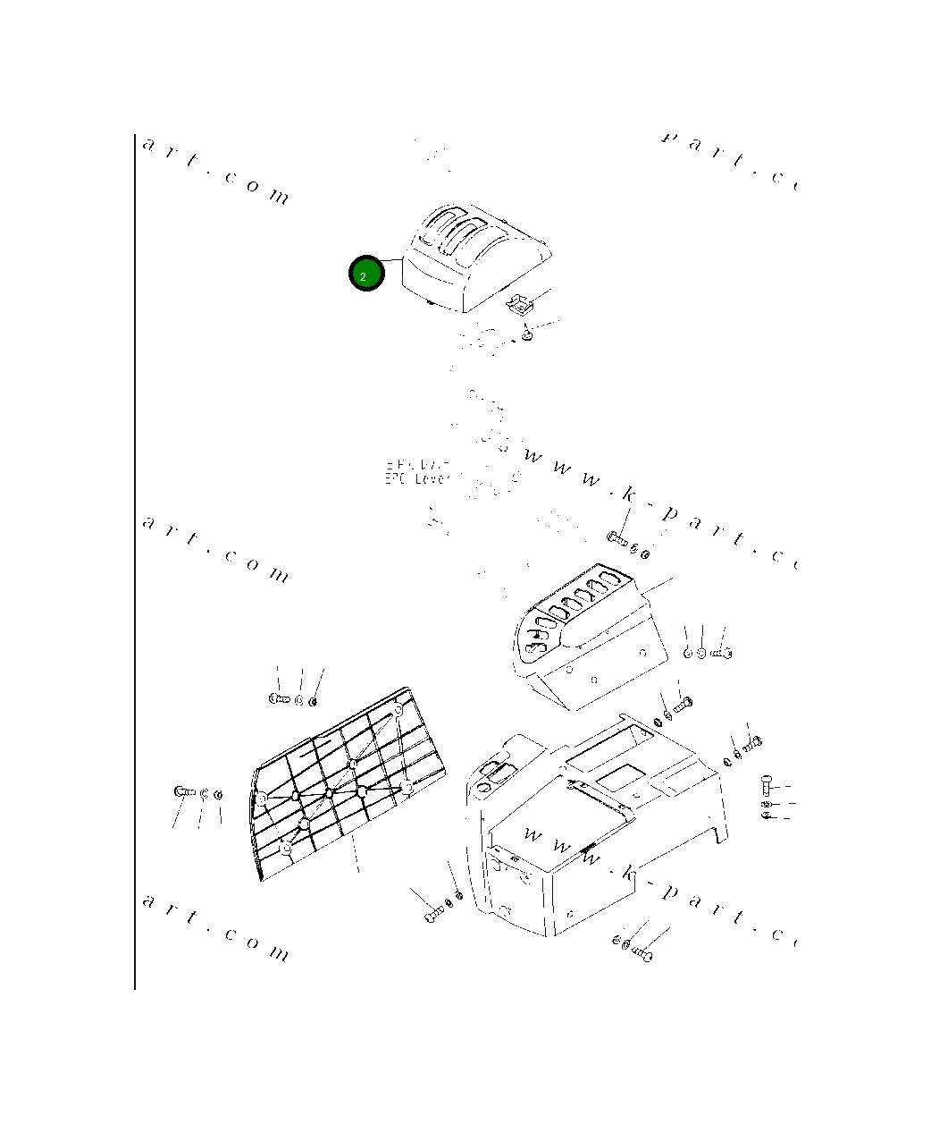 Крышка 423-43-58850 Komatsu