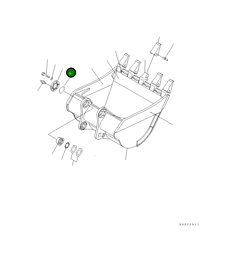 Крышка 209-939-6470 Komatsu