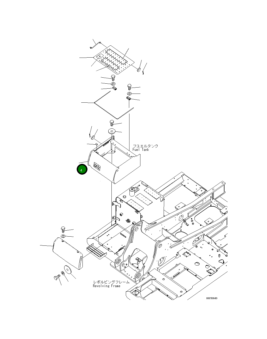 Крышка 20Y-54-74121 Komatsu