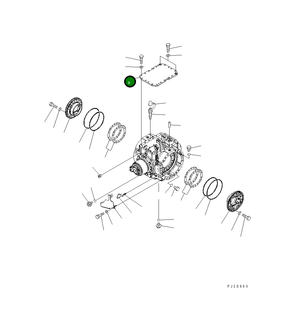 Крышка 423-23-33120 Komatsu