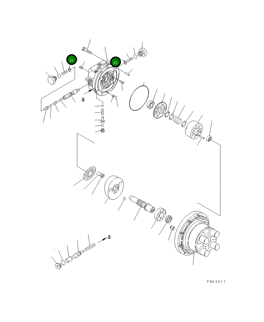Кольцо 20P-60-81660 Komatsu