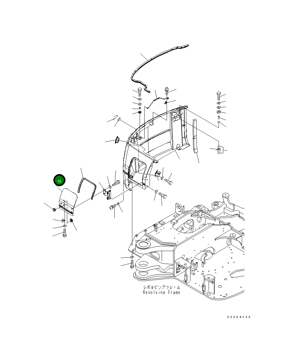 Крышка 21W-46-48121  Komatsu