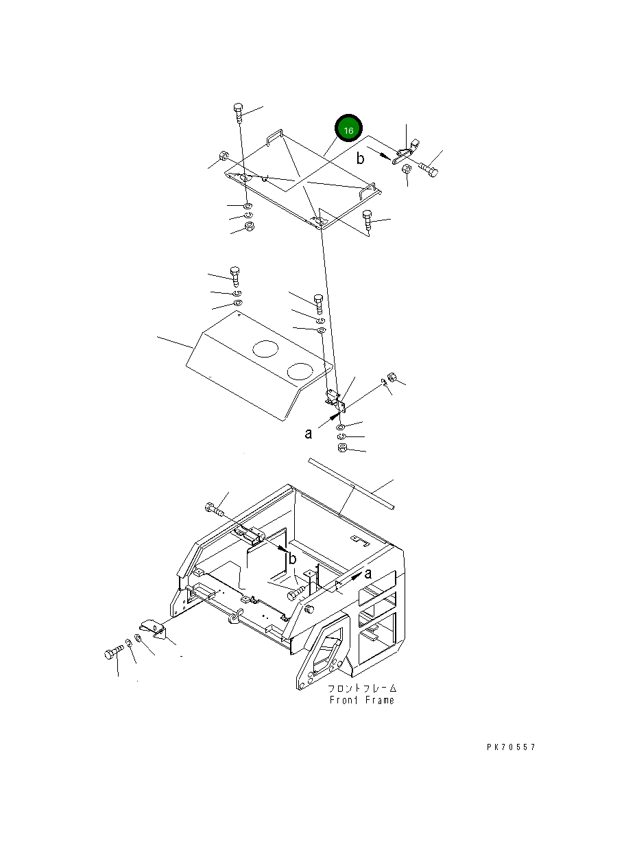 Крышка 266-51-86500 Komatsu