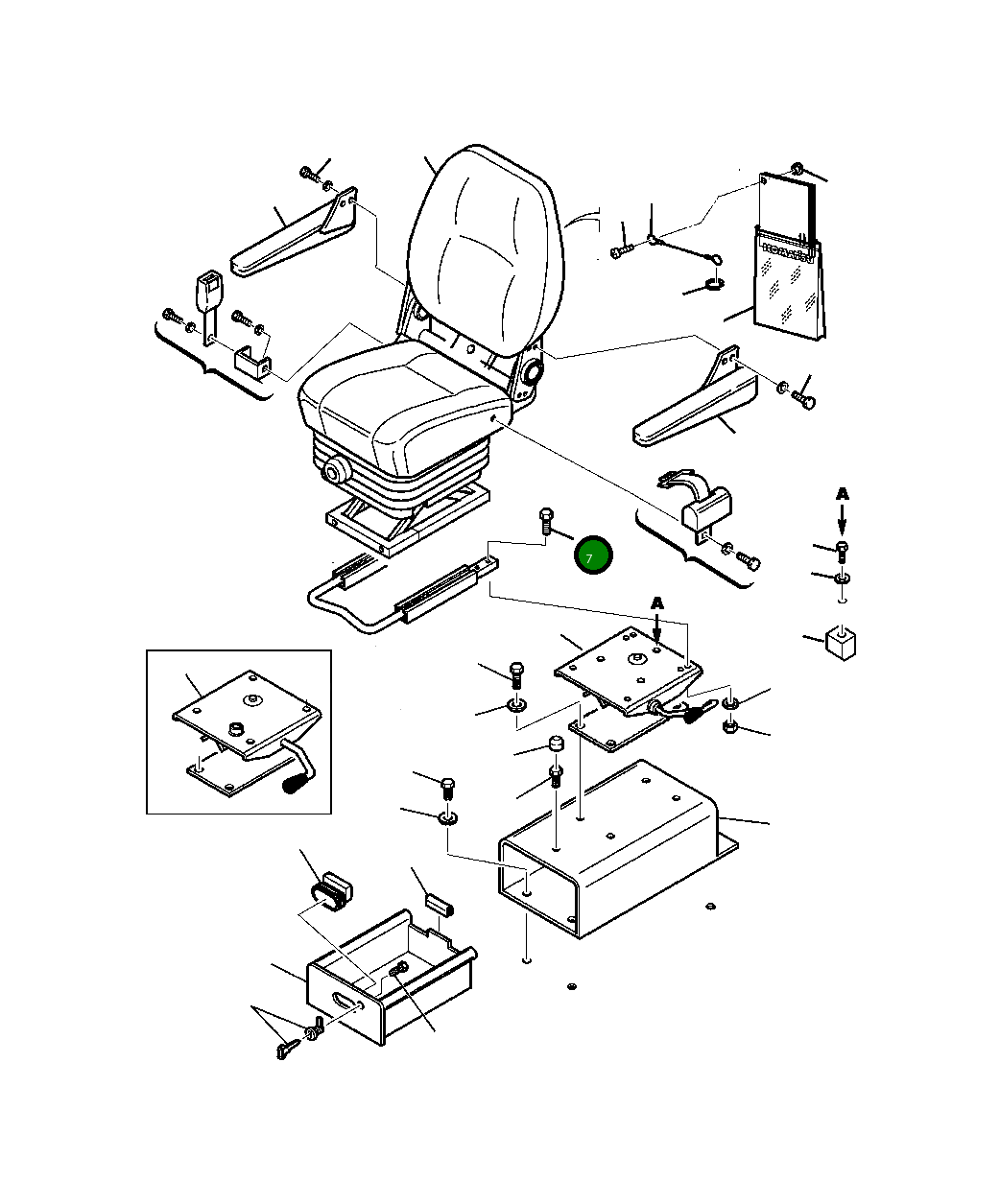 Болт 801220230 Komatsu