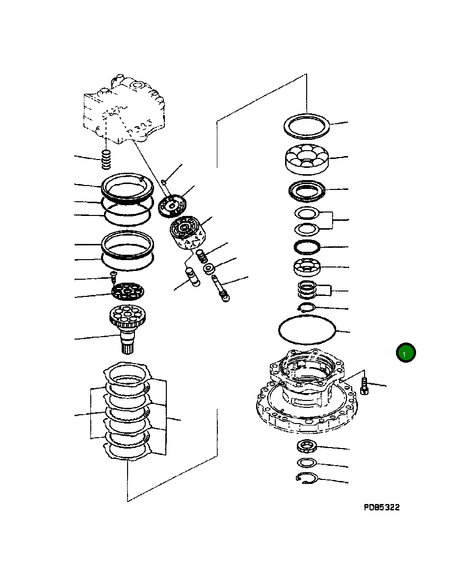 Кольцо уплотнительное (O-Ring) 565-14-22440 Komatsu