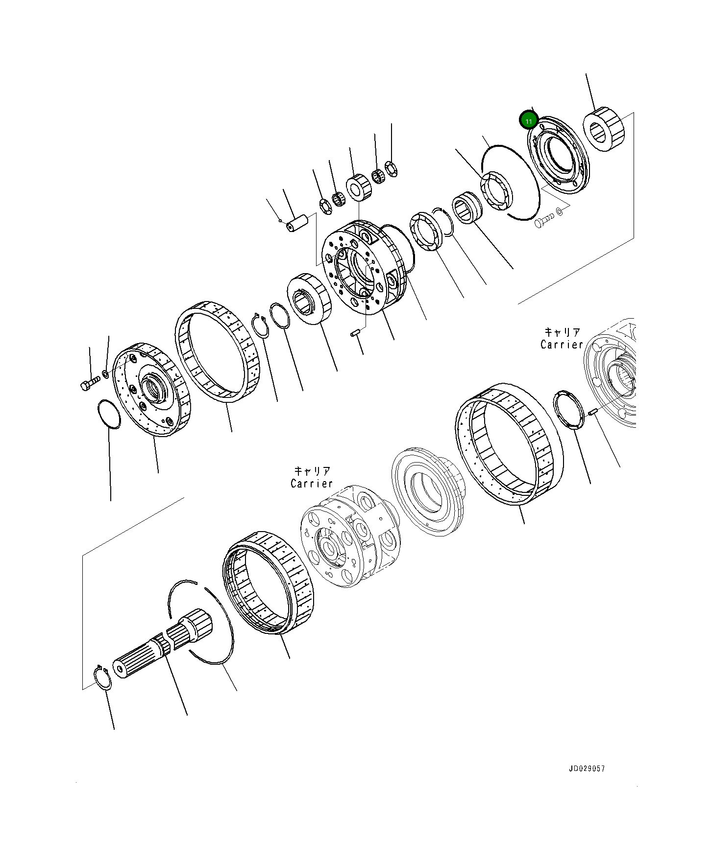 Крышка 561-15-72391 Komatsu