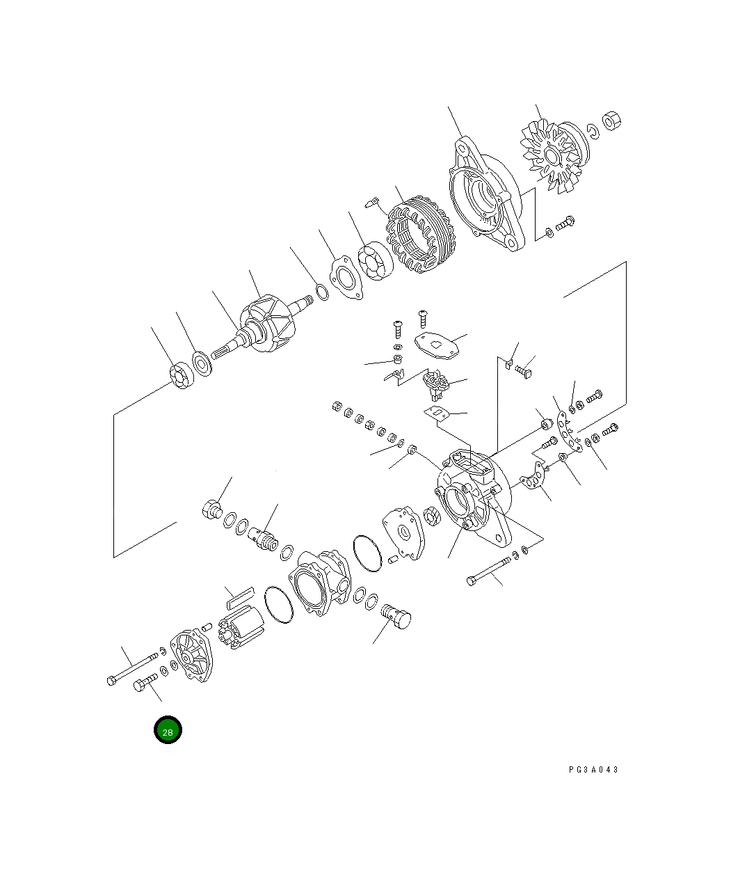 Болт KD0-74901-0100 Komatsu