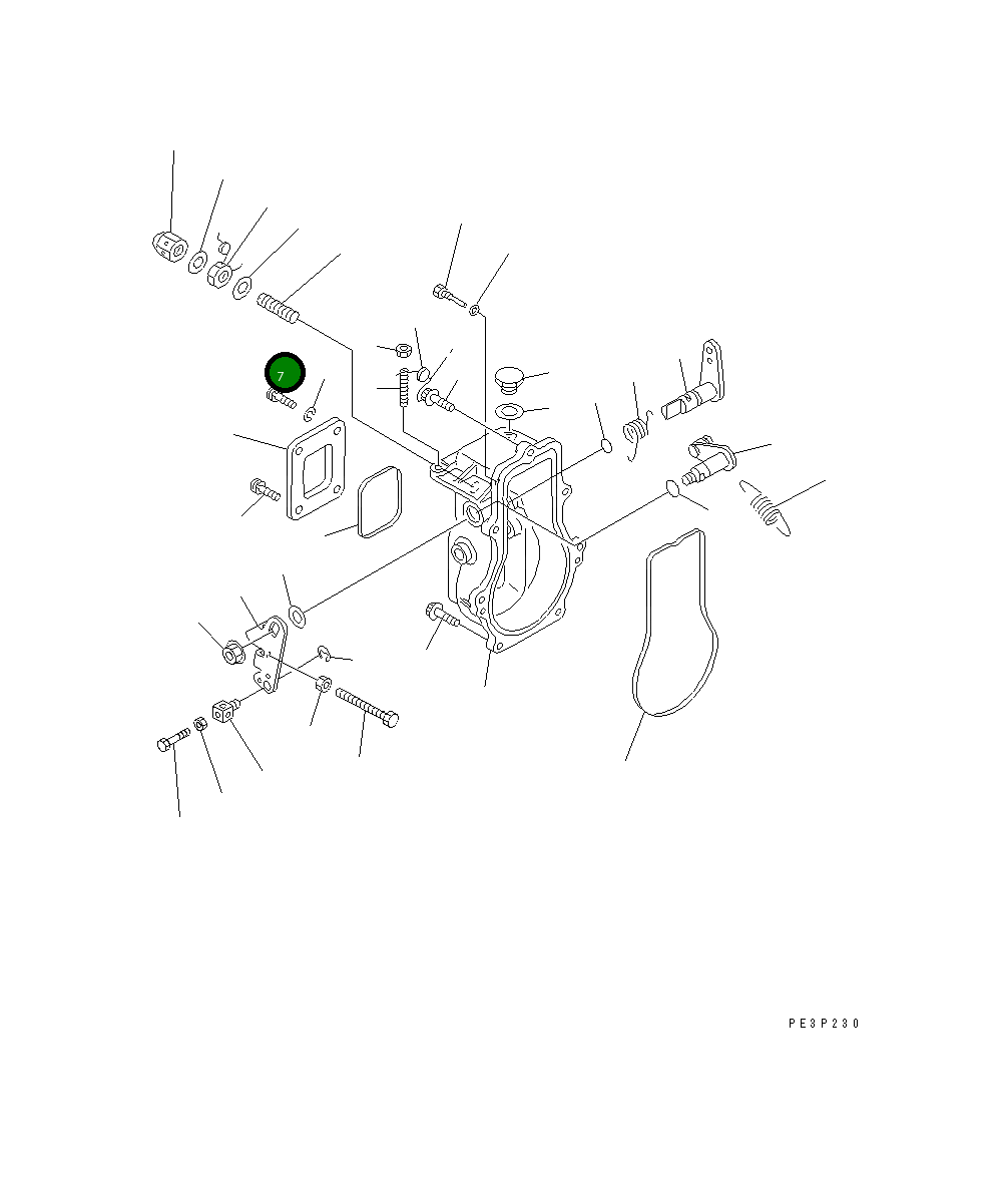 Болт YM129155-61090 Komatsu