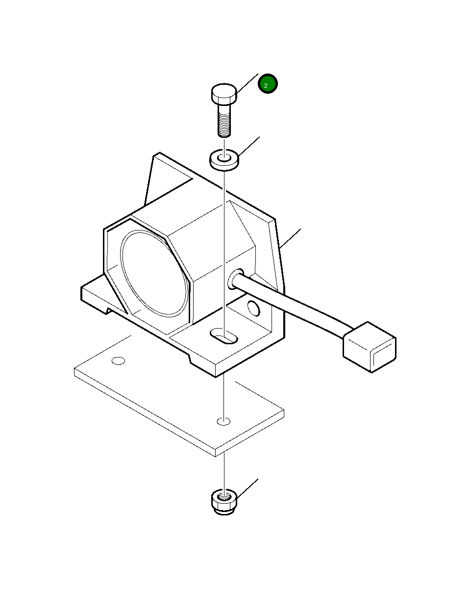 Болт 37A-09-13046  Komatsu