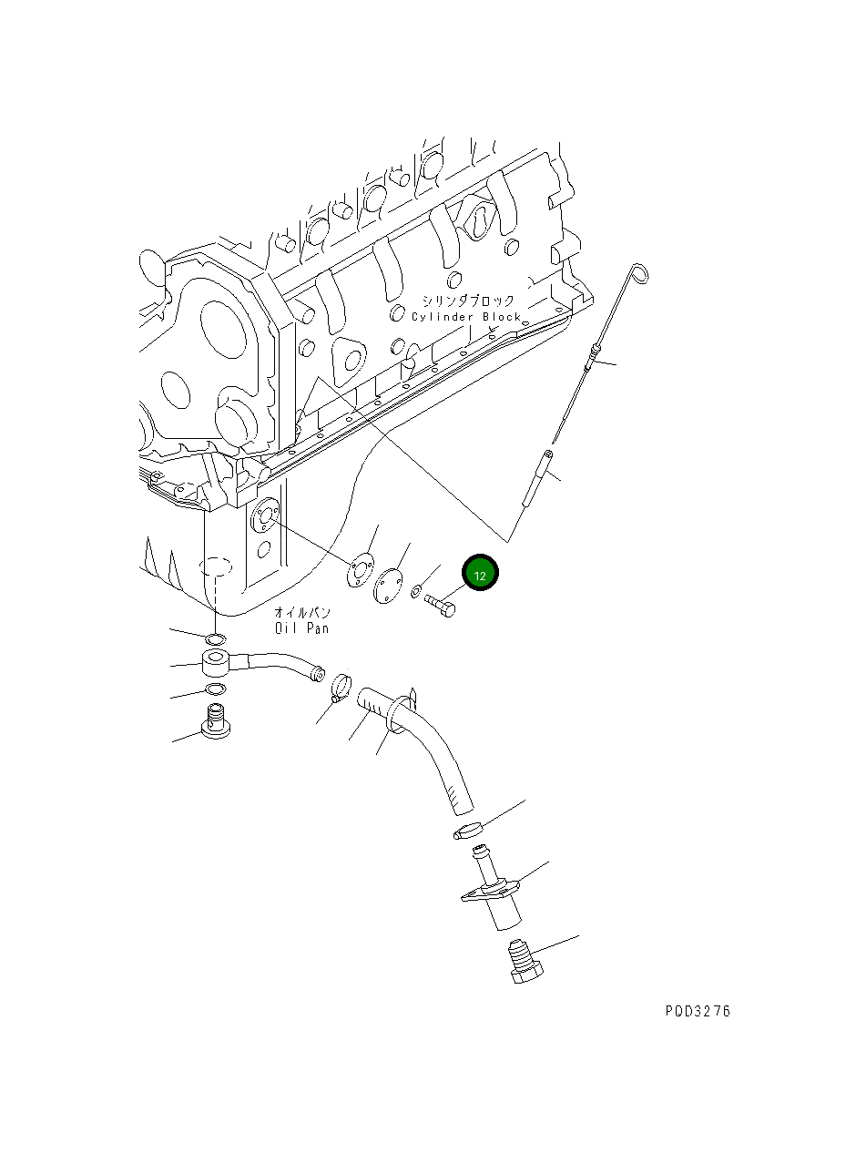 Болт 01010-80612 Komatsu