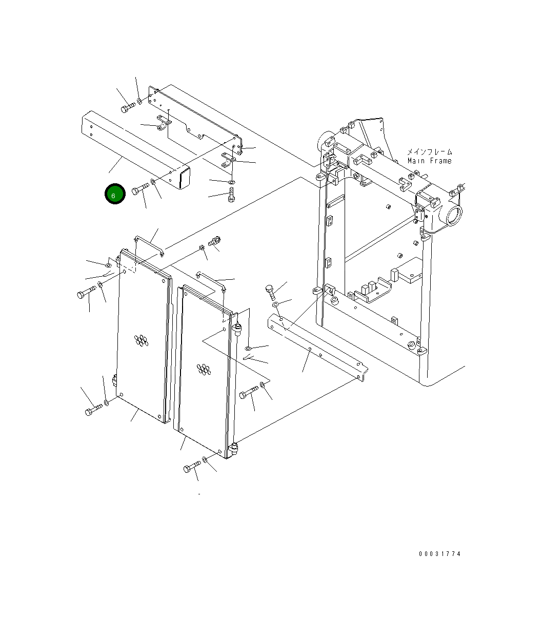 Крышка 14X-54-39450 Komatsu