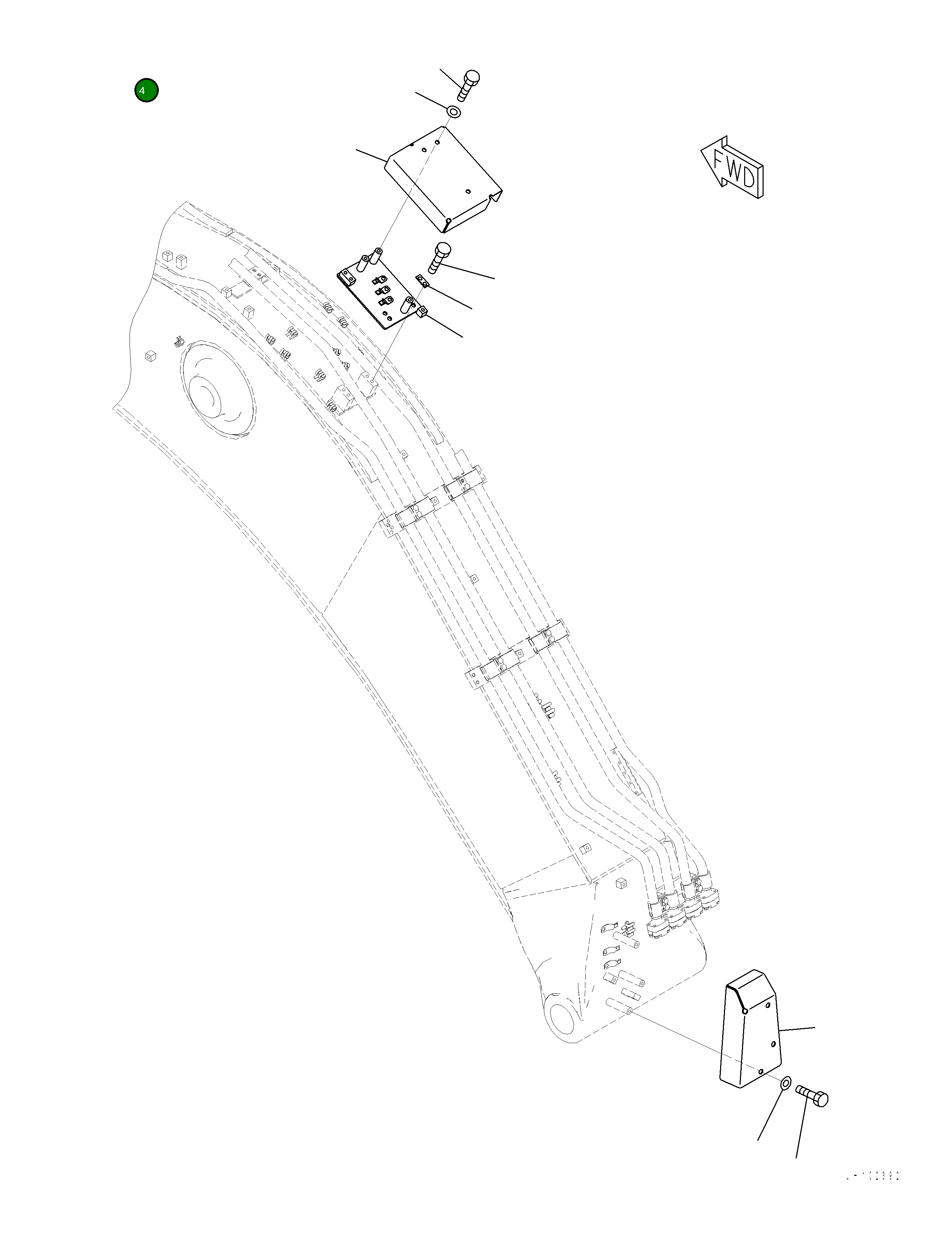 Крышка 2A6-70-21151 Komatsu