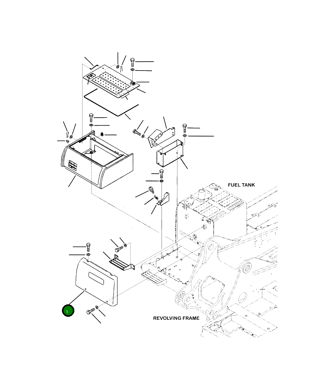 Крышка 2A5-54-41412 Komatsu