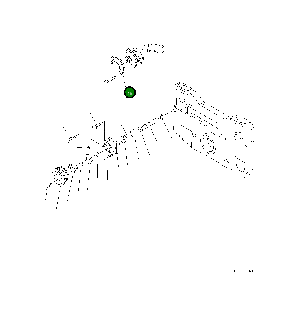 Крышка 6215-81-6950 Komatsu