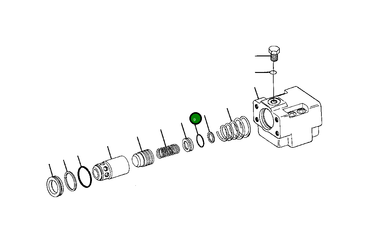 Кольцо уплотнительное (O-Ring) 875 529 C1 Komatsu