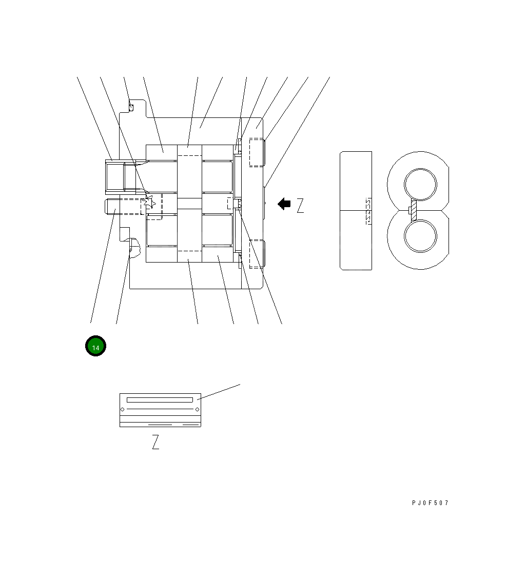 Болт UC1301588006 Komatsu