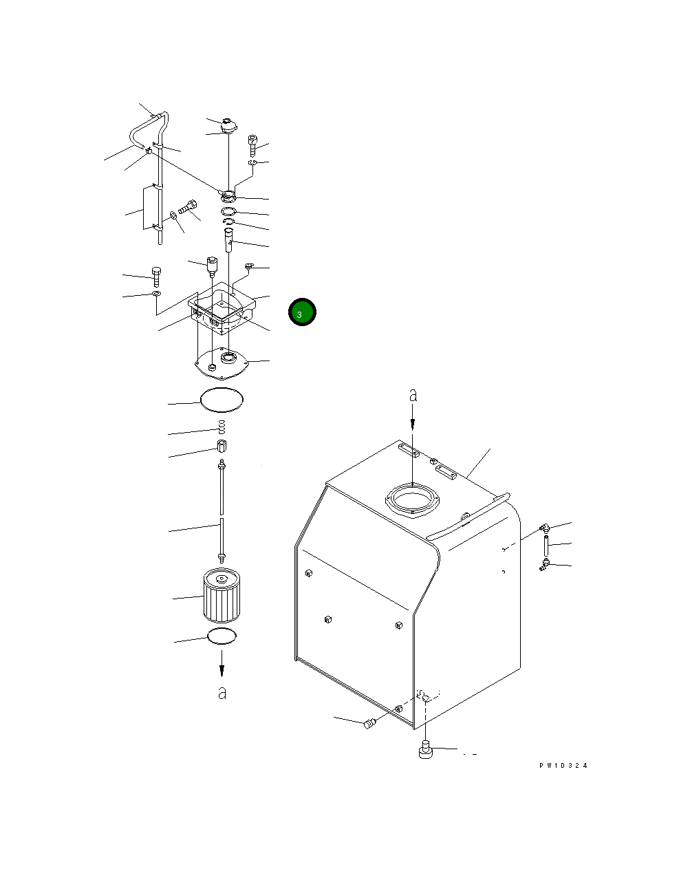 Крышка 209-60-77330 Komatsu