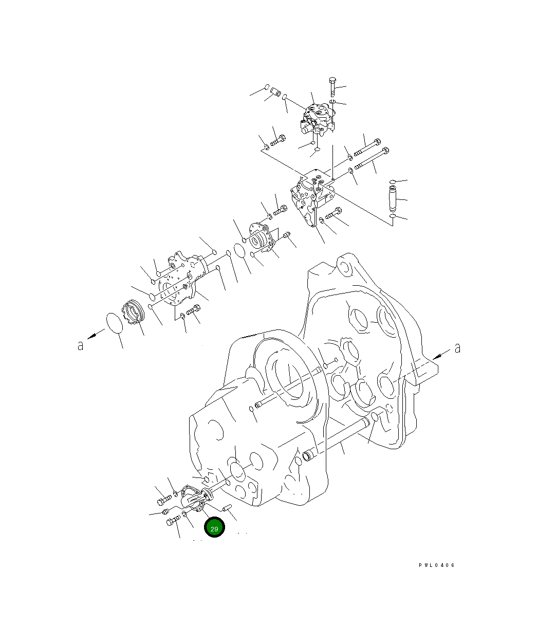 Крышка 176-76-62180 Komatsu