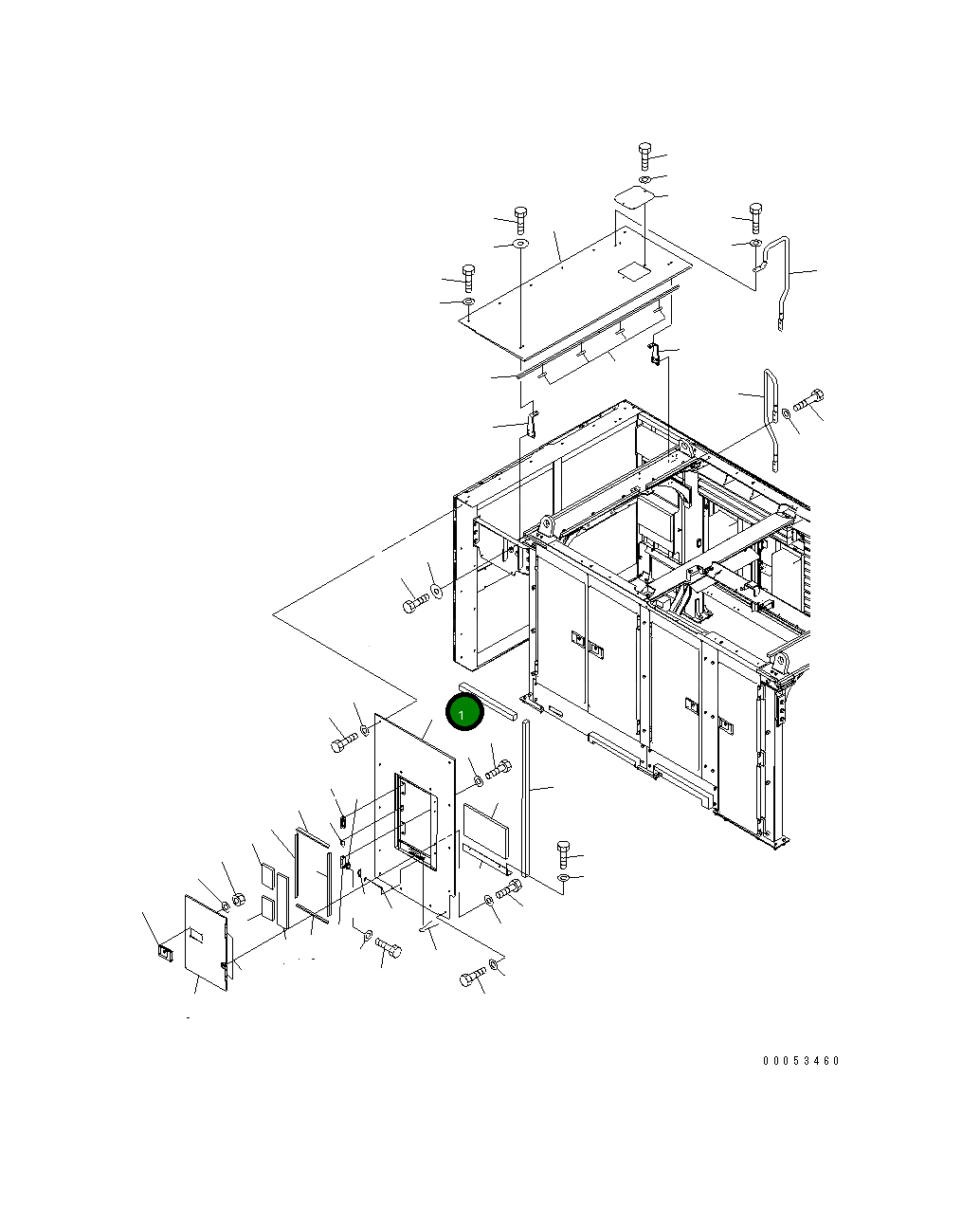 Крышка 21T-54-31931 Komatsu