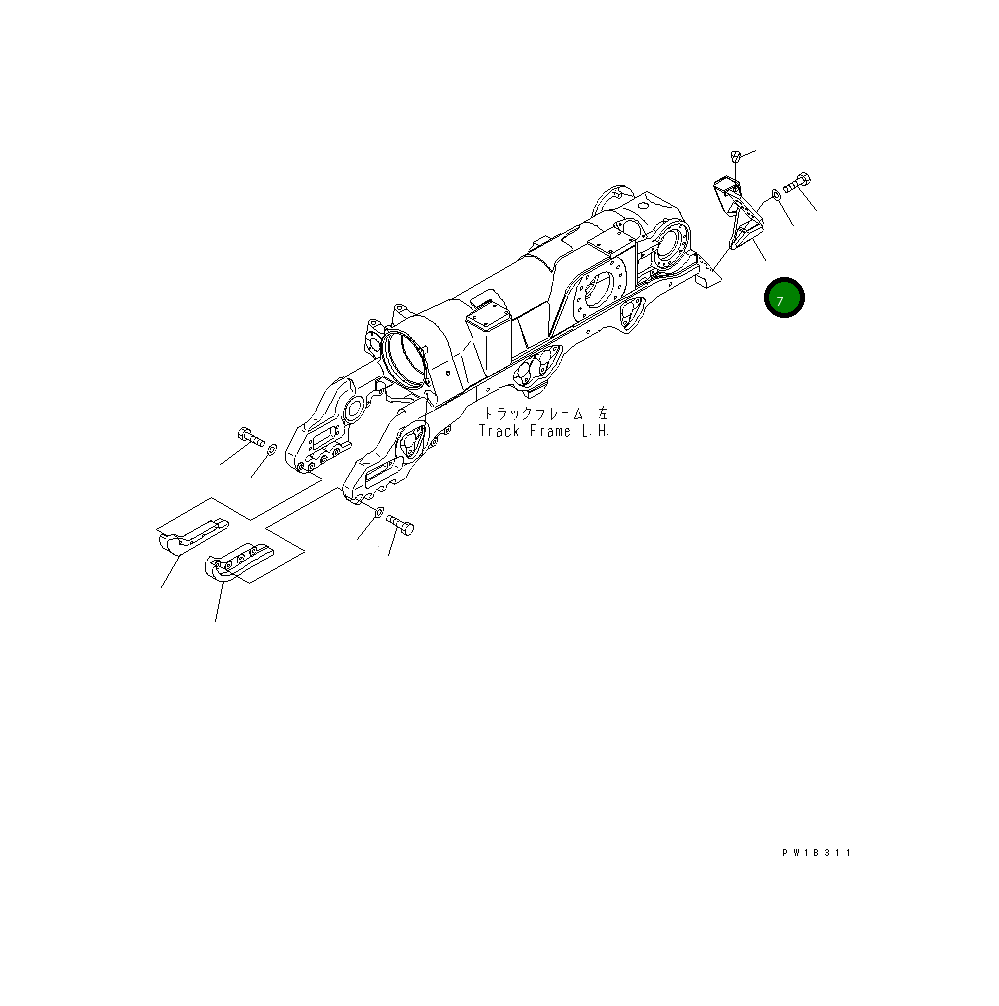 Крышка 195-30-62250 Komatsu