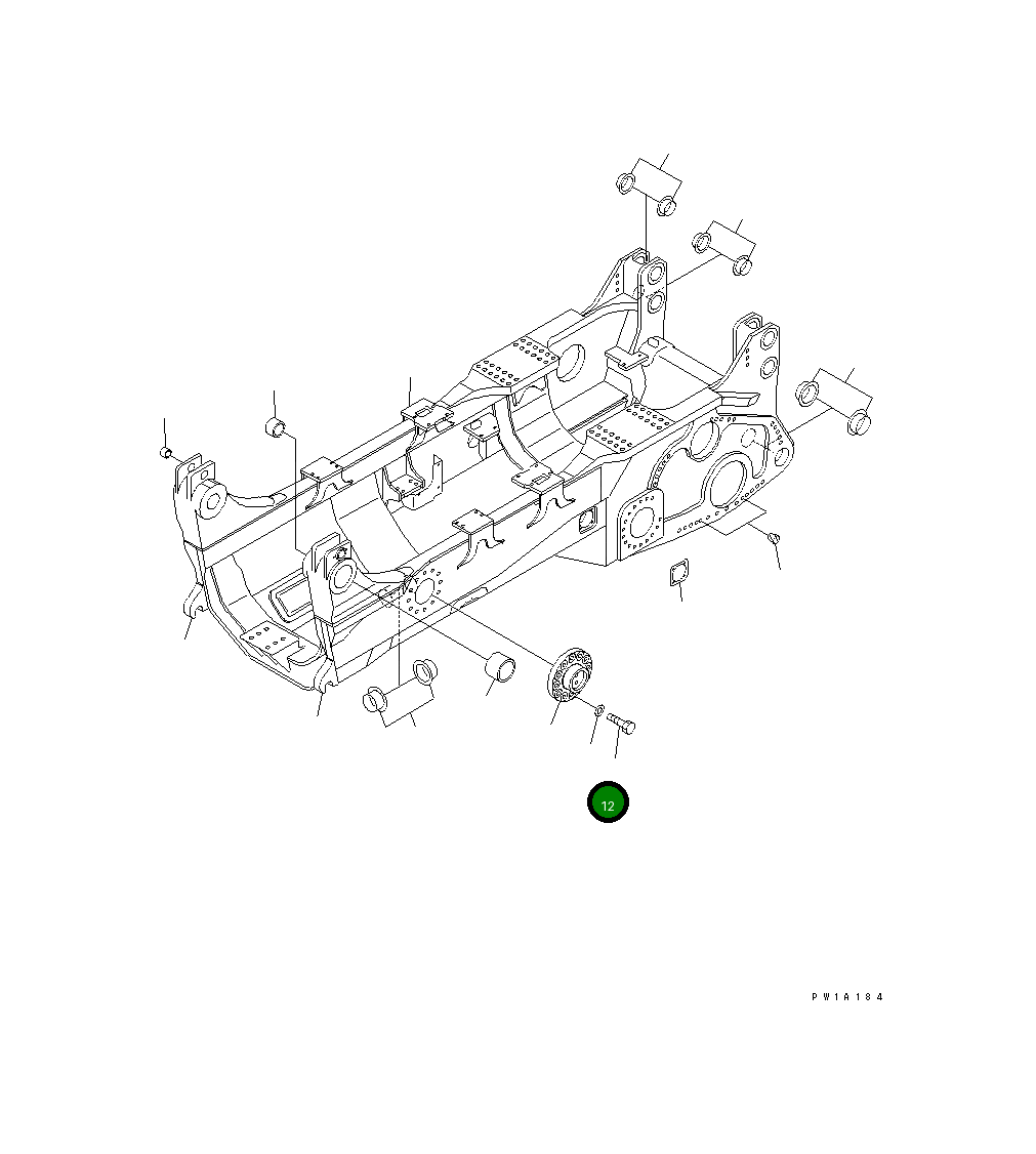 Болт 01010-83690 Komatsu