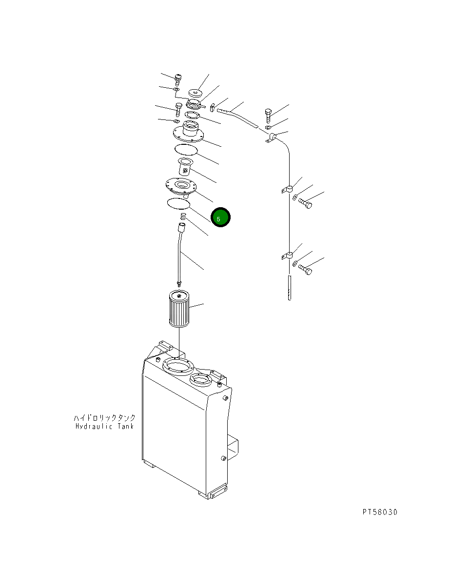 Крышка 23D-60-31250  Komatsu
