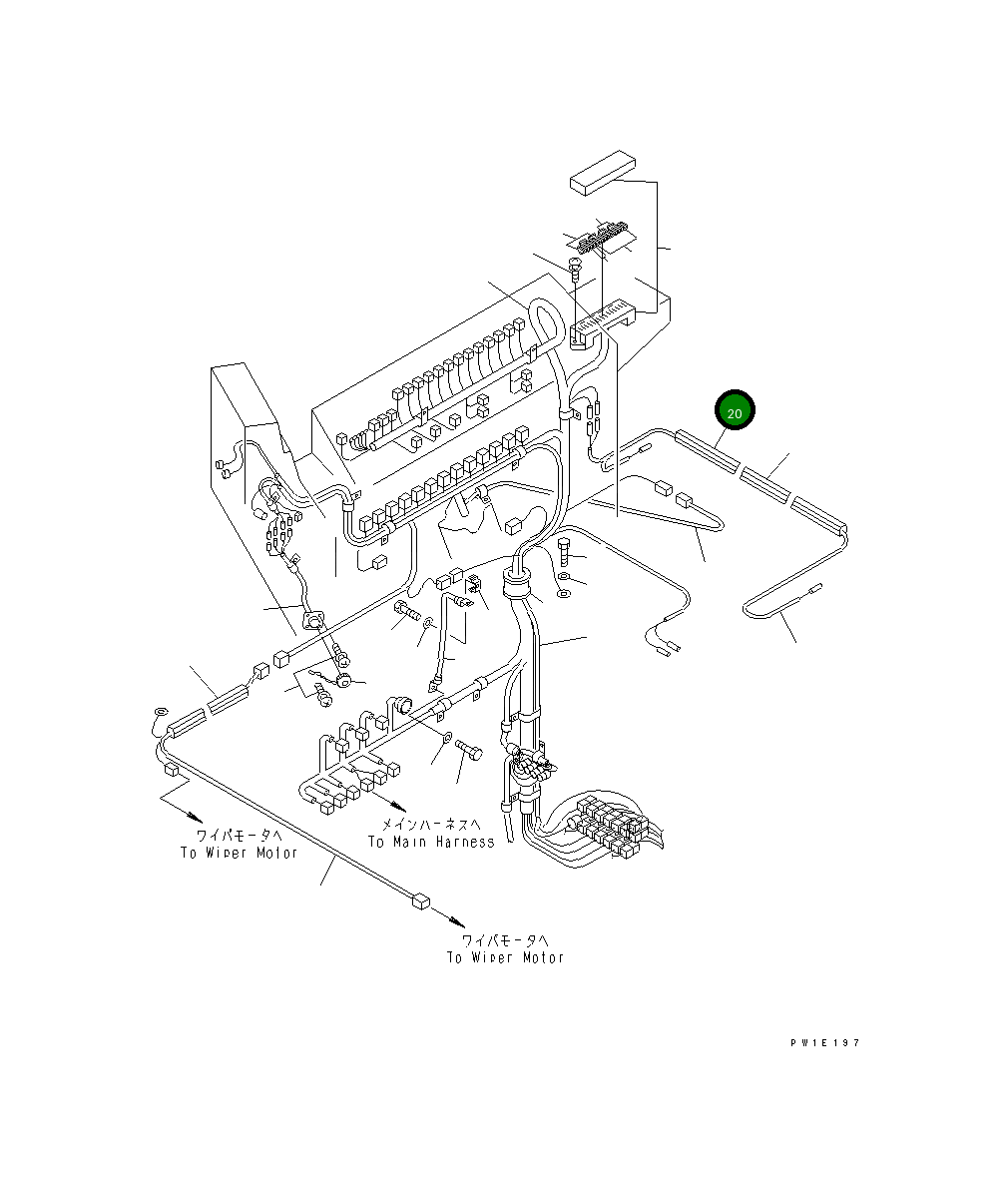 Крышка 21T-06-71930 Komatsu