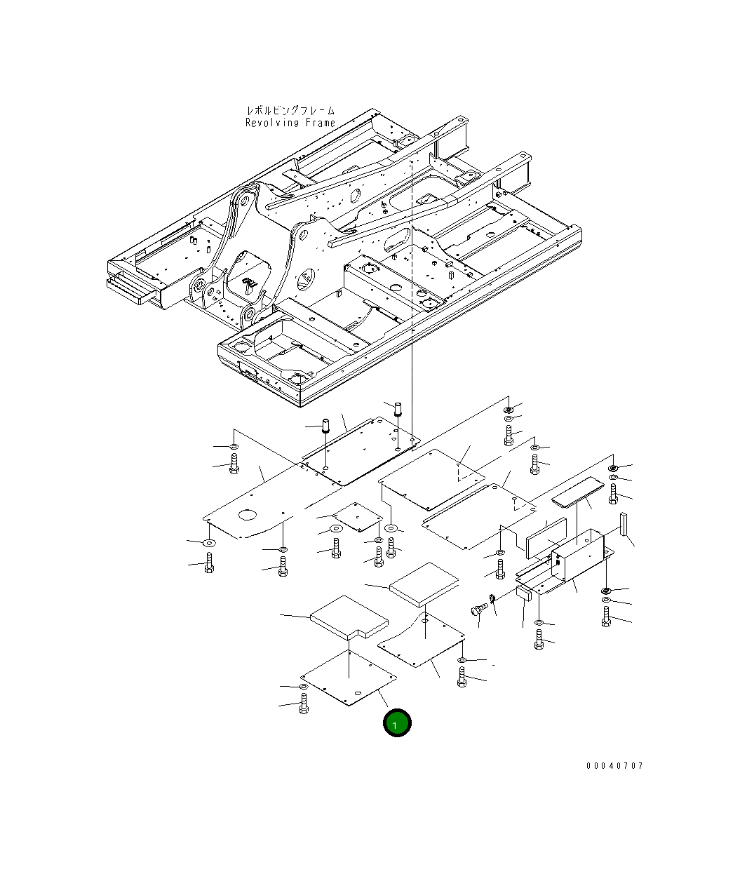 Крышка 20Y-54-78812 Komatsu
