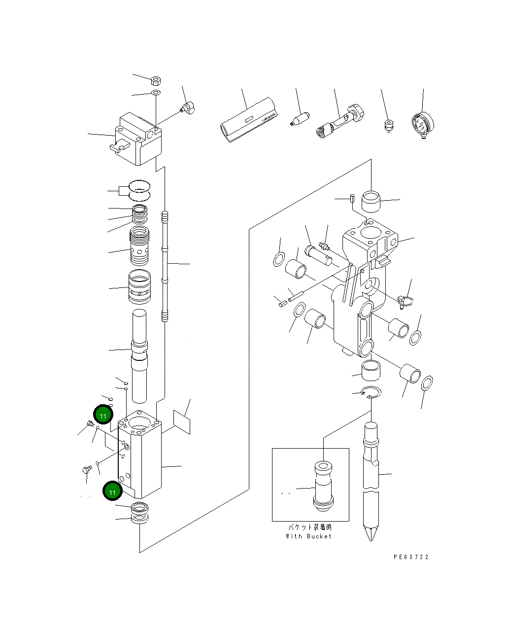 Кольцо уплотнительное (O-Ring) 21U-970-1190 Komatsu
