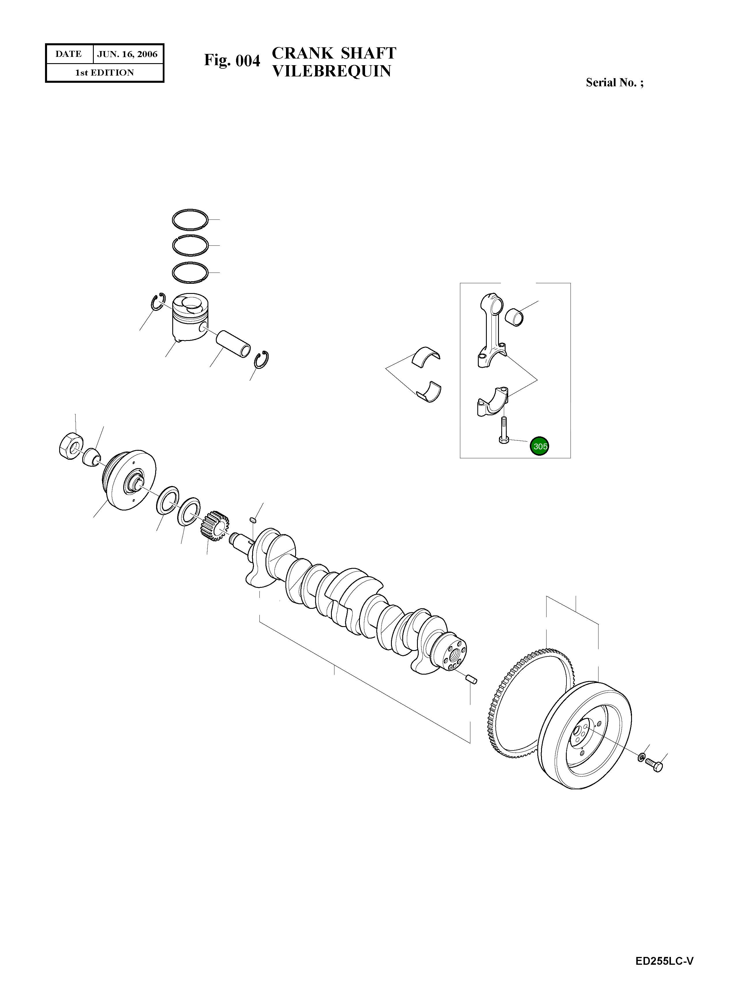 Болт 65.02411-0006A Komatsu