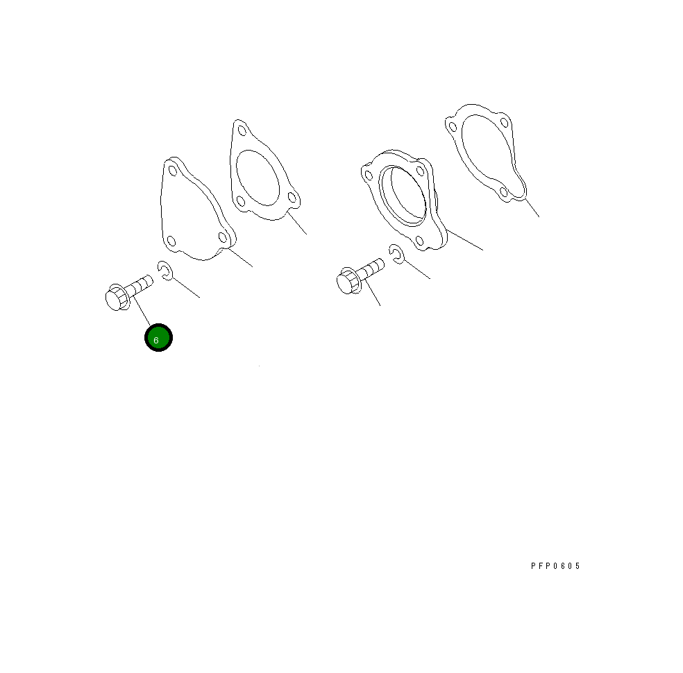 Болт CU3074629  Komatsu