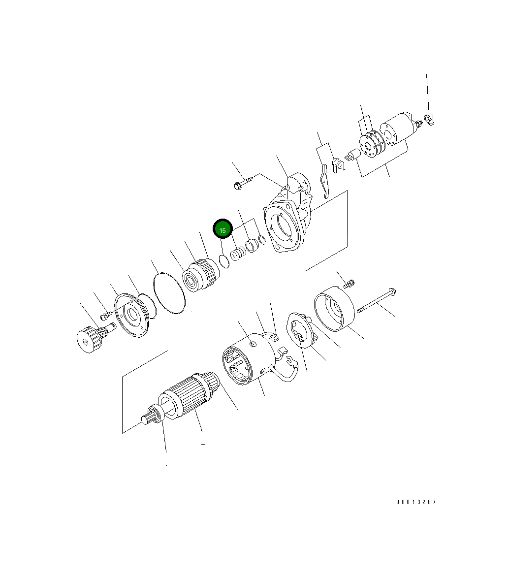 Кольцо уплотнительное (O-Ring) YM129910-77541 Komatsu