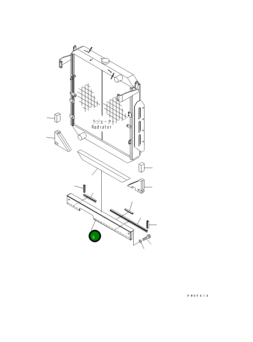 Крышка 423-03-33261 Komatsu