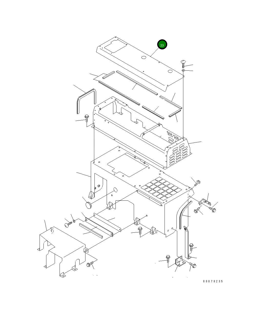 Крышка 567-95-72150 Komatsu