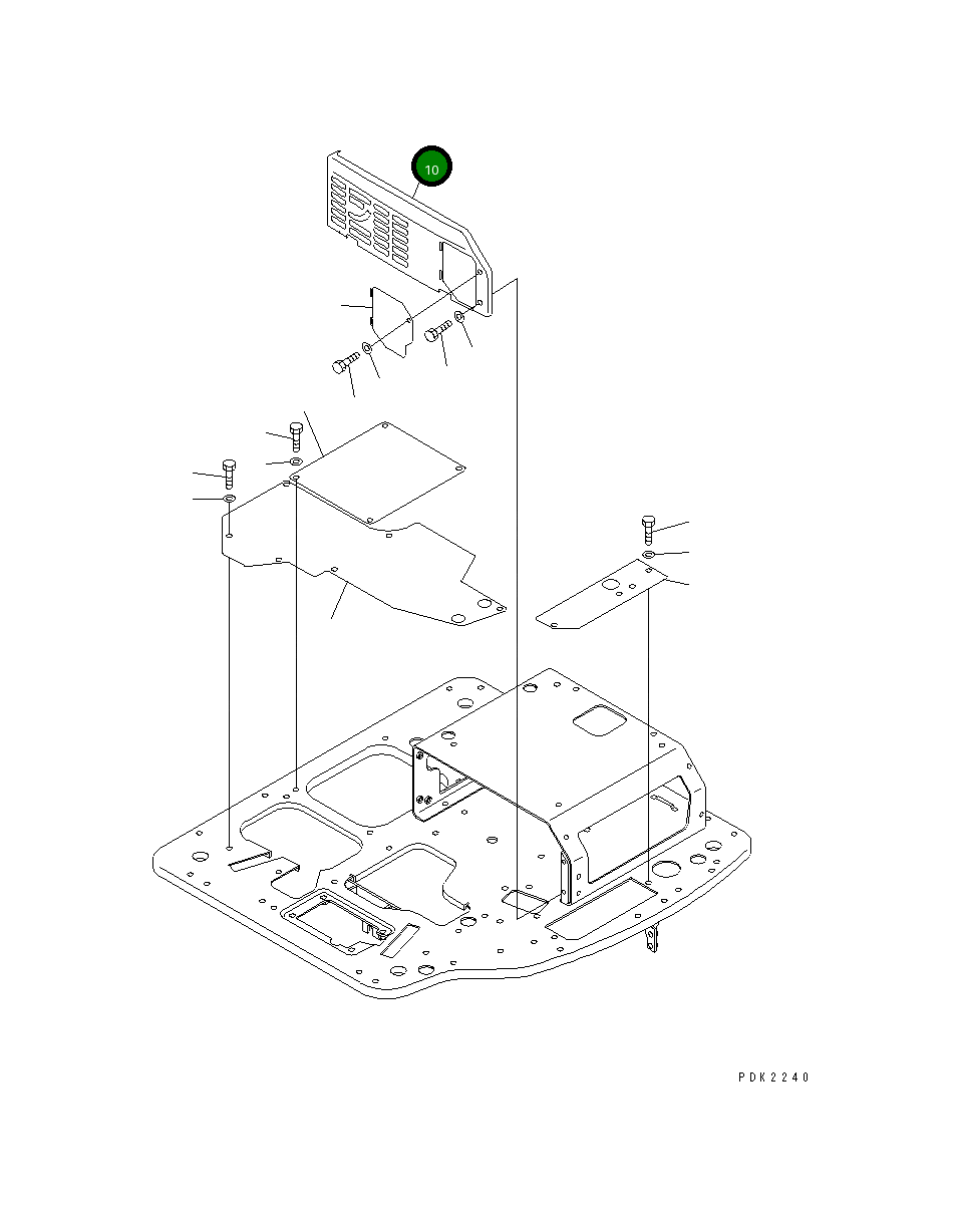 Крышка 20T-978-8290  Komatsu