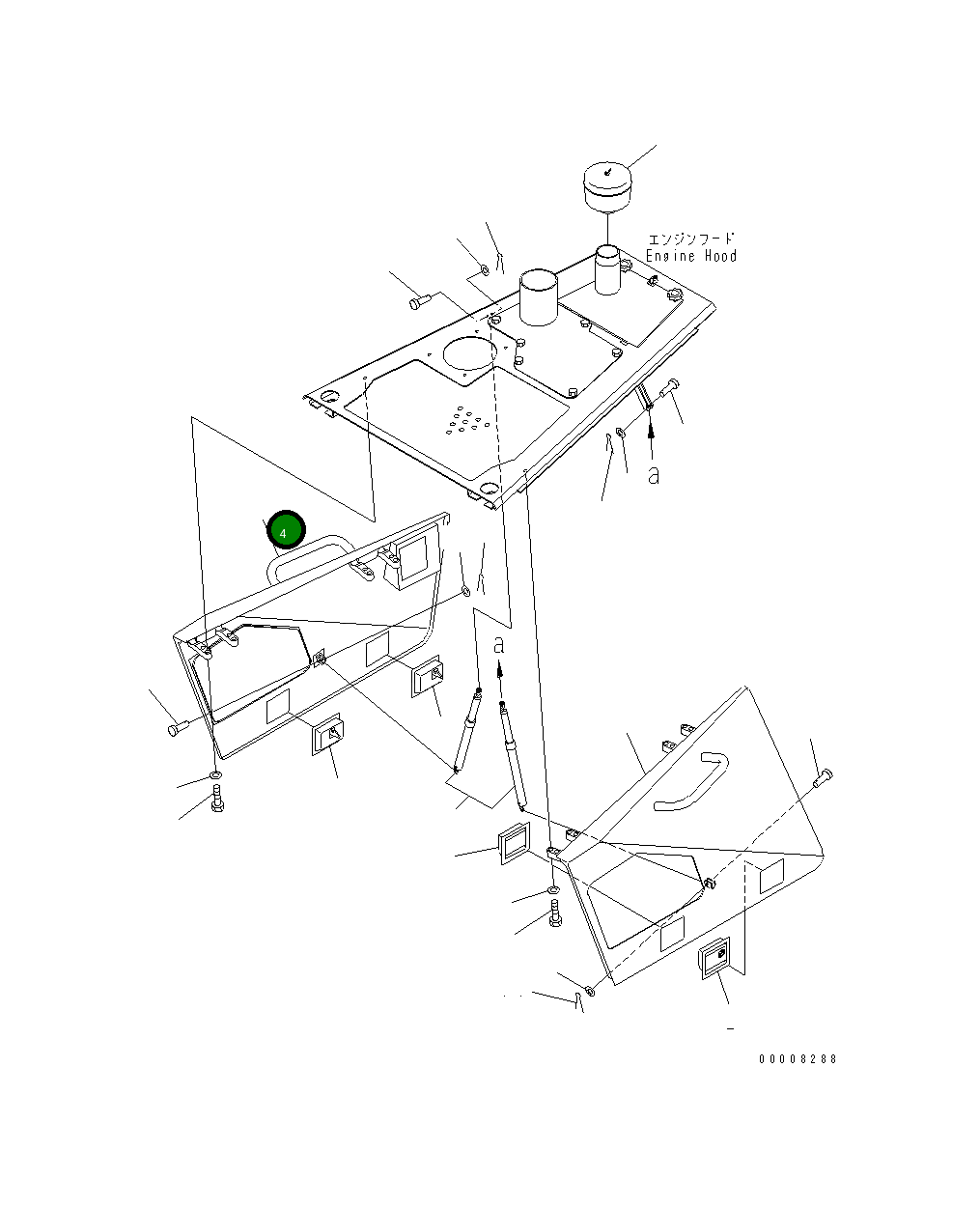 Крышка 14X-54-33760  Komatsu