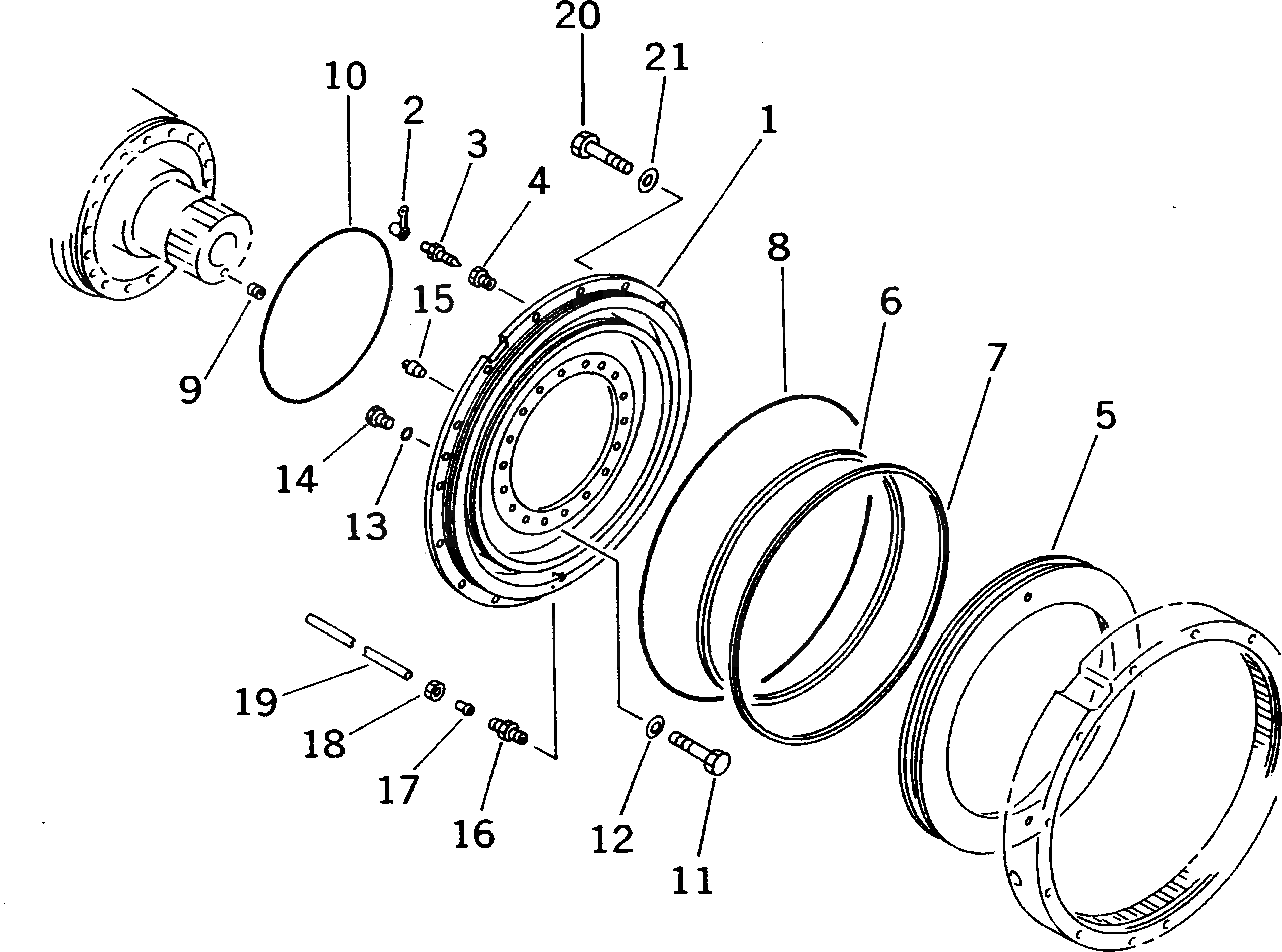 Болт 01437-12050  Komatsu