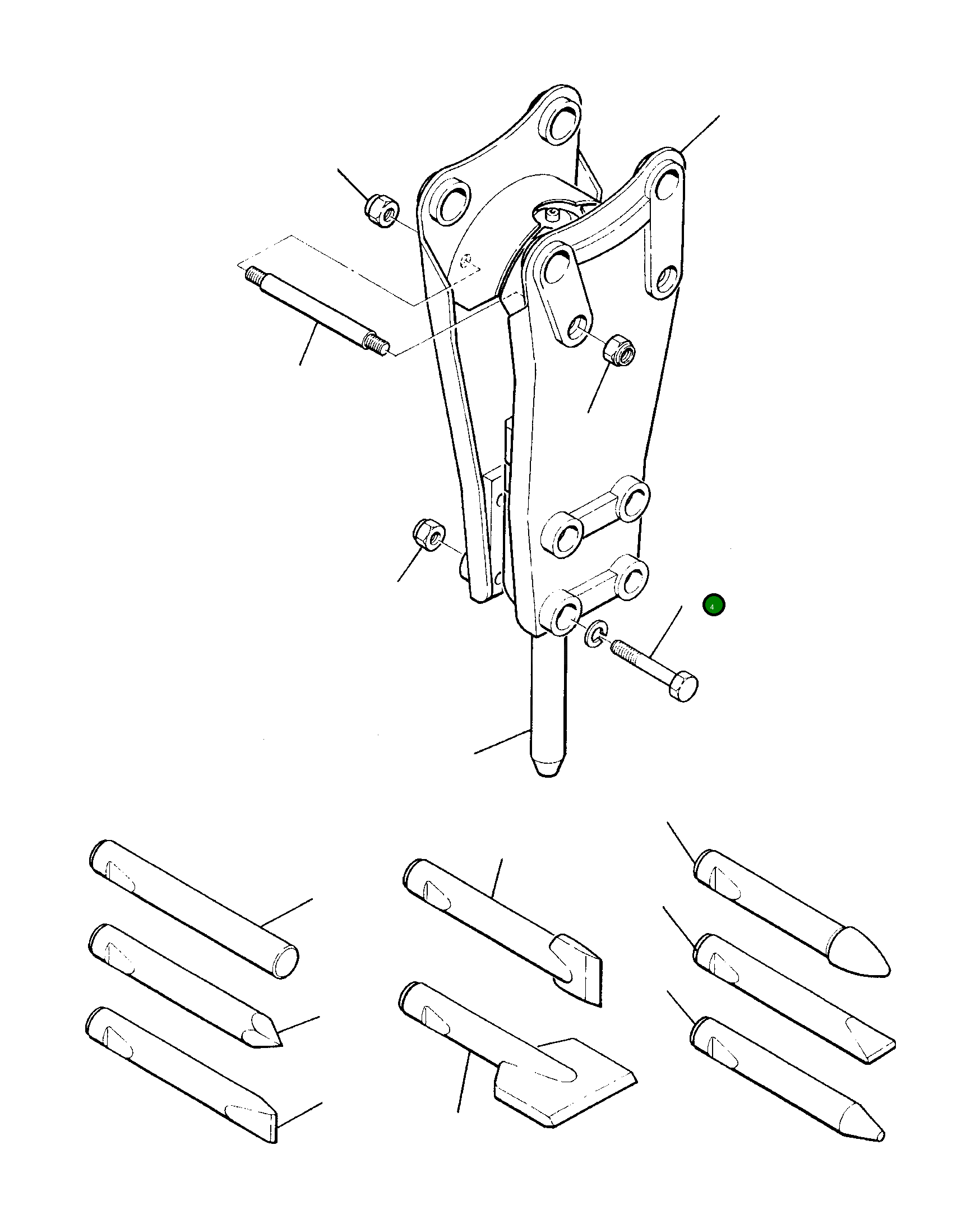 Болт 827010267  Komatsu