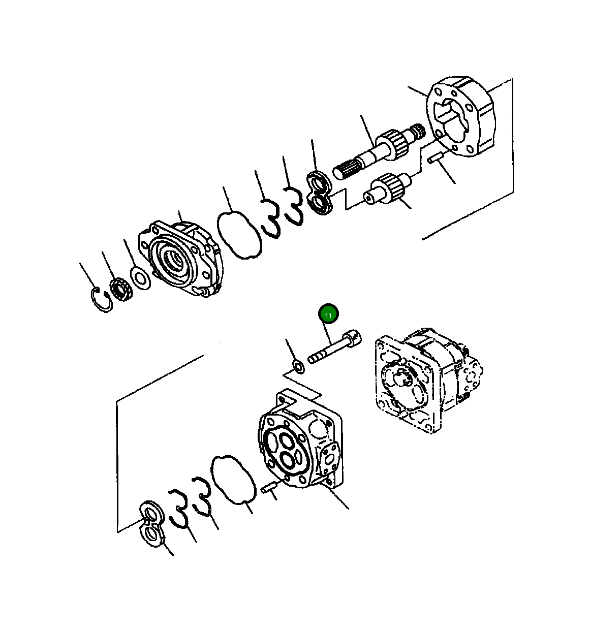 Болт 705-17-61610  Komatsu