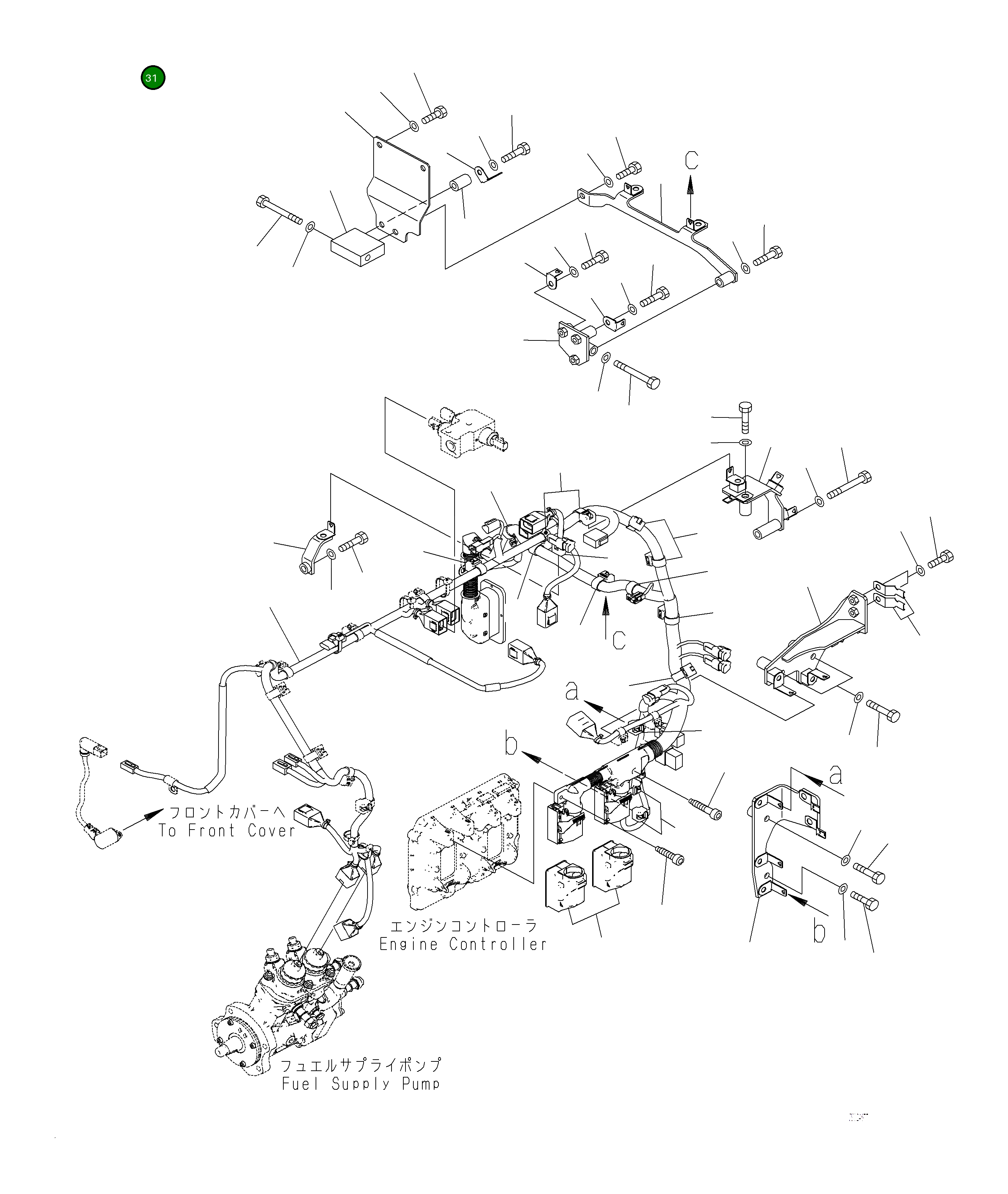 Крышка 6252-81-9250 Komatsu