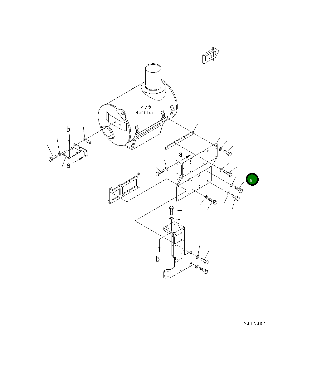 Болт 01010-E1055 Komatsu
