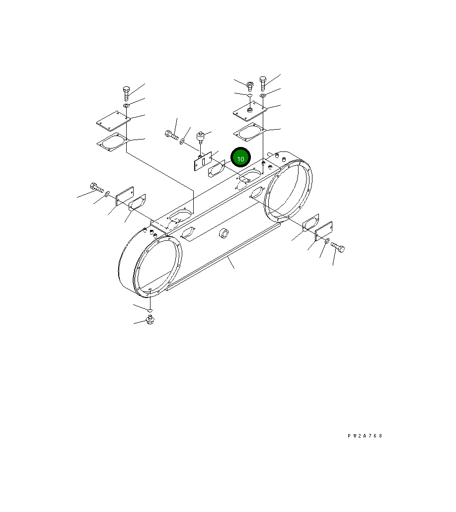 Крышка 234-25-31160 Komatsu