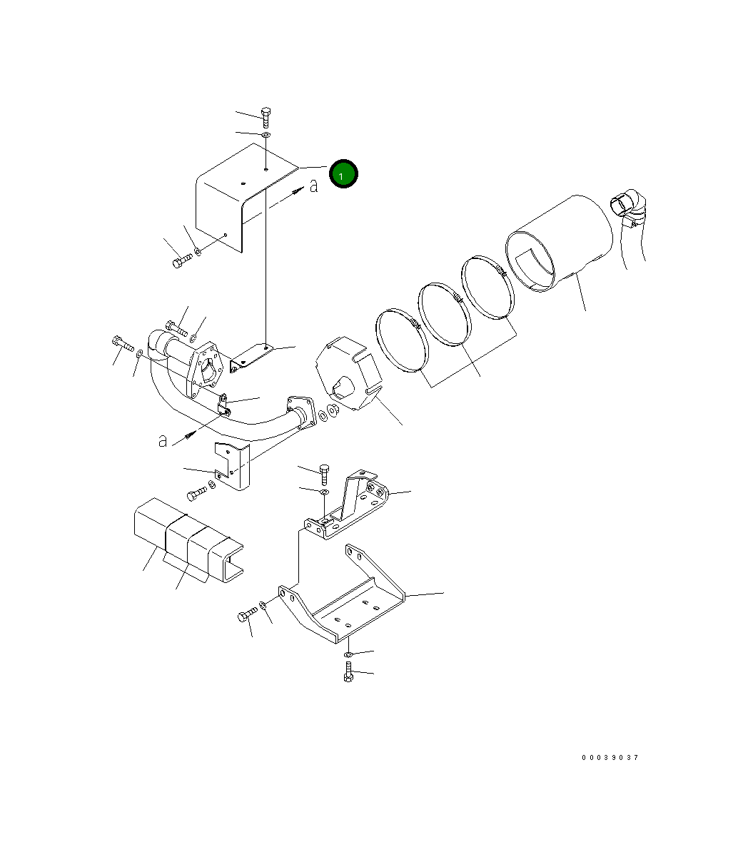 Крышка 22M-01-23251 Komatsu