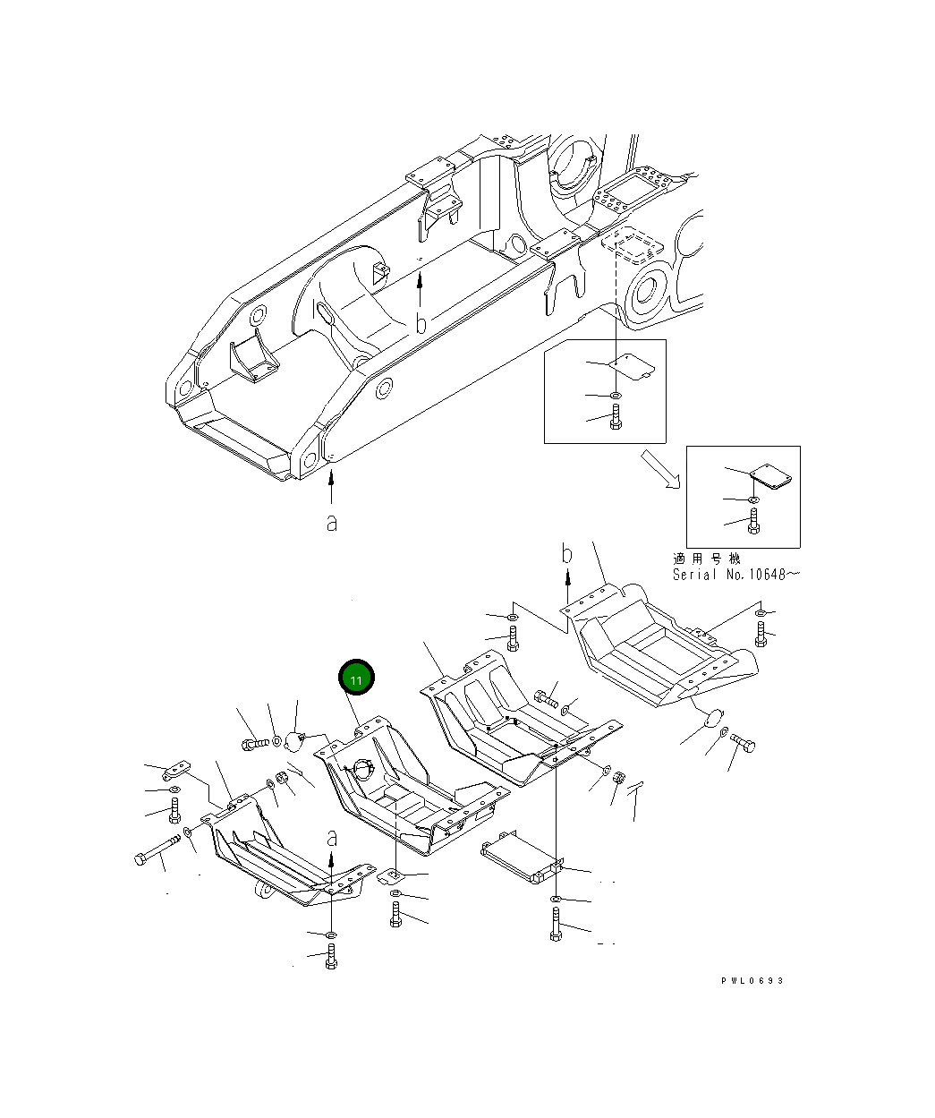 Крышка 198-54-51721 Komatsu