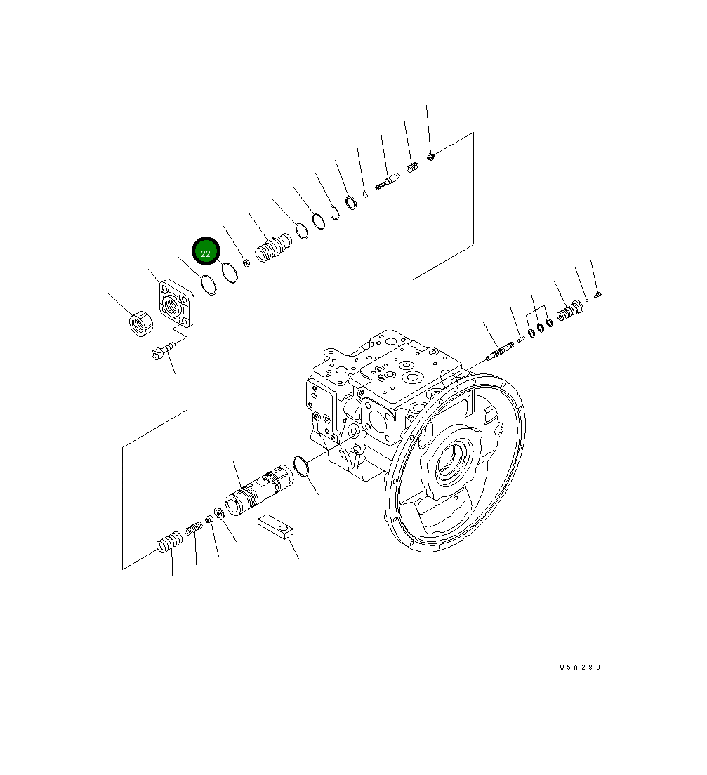 Кольцо уплотнительное (O-Ring) 07000-B2050  Komatsu