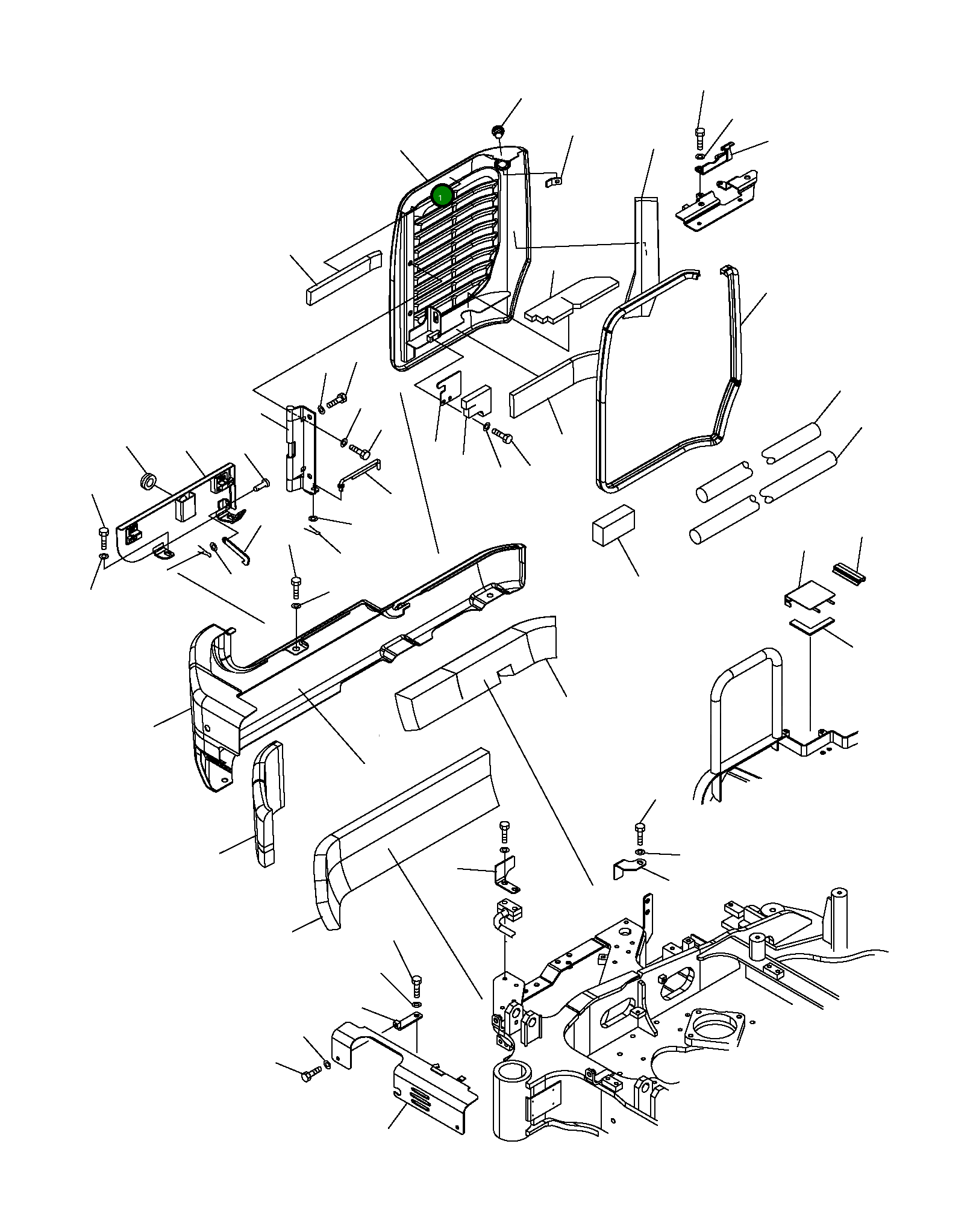 Крышка 22J-54-R5211 Komatsu