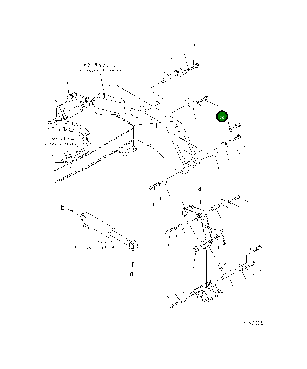 Болт 20G-47-K1420 Komatsu